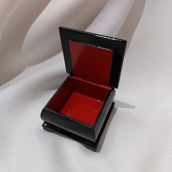 Lacquer Miniature Small Box Trinket Russia Russian Folk Craft Hand Painted 🎨 - Picture 7 of 8